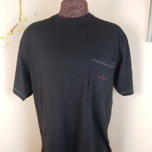Tommy Bahama L mens black T shirt